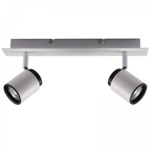 Dekoratif Beyaz İkili Aplik, GU10