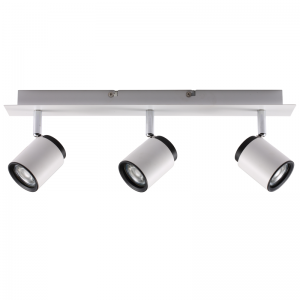 Dekoratif Beyaz Üçlü Aplik, GU10