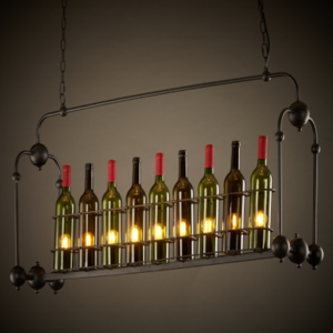 Mimari Avize Şarap Şişeleri