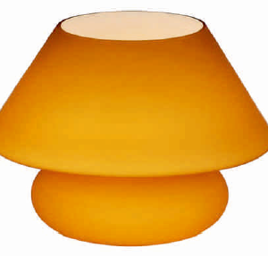 Cam Amber Renkli Abajur